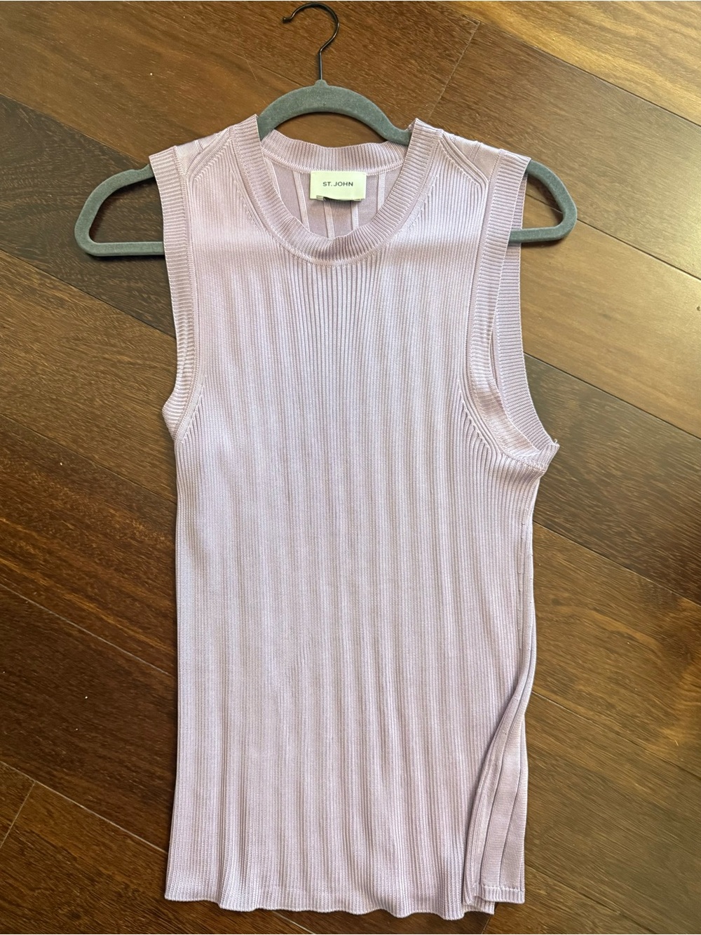 St. John Collection Lilac Ribbed Sweater and Cardigan Set. Worn twice. - Picture 13 of 14
